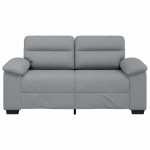 vidaXL Canapea cu 2 locuri, țesătură gri deschis, 120 cm
