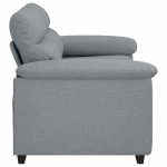 vidaXL Canapea cu 2 locuri, țesătură gri deschis, 120 cm