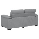 vidaXL Canapea cu 2 locuri, țesătură gri deschis, 120 cm