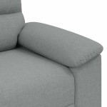 vidaXL Canapea cu 2 locuri, țesătură gri deschis, 120 cm