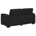 vidaXL Canapea cu 2 locuri, neagră, 120 cm, material textil vidaXL Canapea cu 2 locuri, neagră, 120 cm, material textil