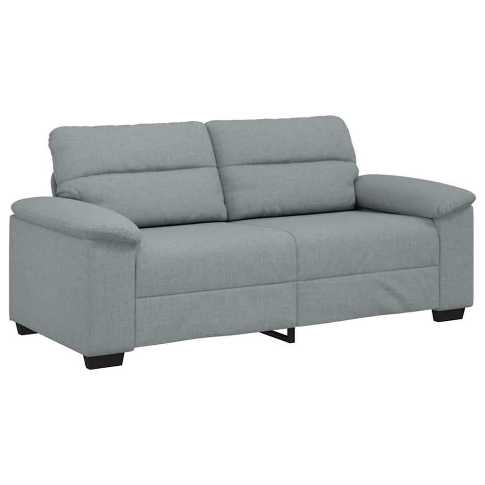 vidaXL Canapea cu 2 locuri, țesătură gri deschis, 140 cm