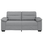 vidaXL Canapea cu 2 locuri, țesătură gri deschis, 140 cm