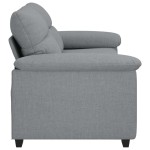 vidaXL Canapea cu 2 locuri, țesătură gri deschis, 140 cm