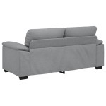 vidaXL Canapea cu 2 locuri, țesătură gri deschis, 140 cm