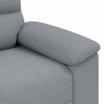 vidaXL Canapea cu 2 locuri, țesătură gri deschis, 140 cm