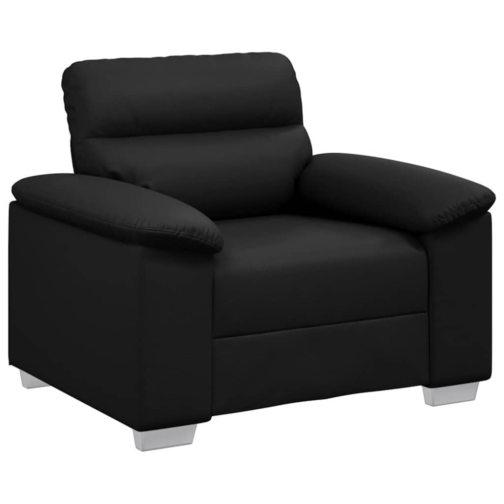 vidaXL Canapea scaun negru 60 cm piele artificială