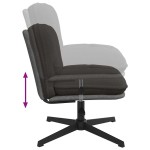 vidaXL Scaun de birou pivotant, țesătură gri închis ondulată ca lână vidaXL Scaun de birou pivotant, țesătură gri închis ondulată ca lână