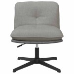 vidaXL Scaun de birou pivotant, gri deschis, material textil vidaXL Scaun de birou pivotant, gri deschis, material textil