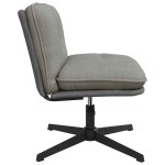 vidaXL Scaun de birou pivotant, gri deschis, material textil vidaXL Scaun de birou pivotant, gri deschis, material textil