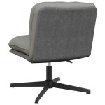 vidaXL Scaun de birou pivotant, gri deschis, material textil vidaXL Scaun de birou pivotant, gri deschis, material textil