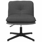 vidaXL Scaun de birou pivotant, gri închis, material textil vidaXL Scaun de birou pivotant, gri închis, material textil
