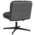 vidaXL Scaun de birou pivotant, gri închis, material textil vidaXL Scaun de birou pivotant, gri închis, material textil