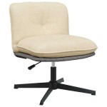 vidaXL Scaun de birou pivotant, crem, material textil vidaXL Scaun de birou pivotant, crem, material textil