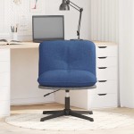 vidaXL Scaun de birou pivotant, albastru, material textil vidaXL Scaun de birou pivotant, albastru, material textil