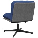 vidaXL Scaun de birou pivotant, albastru, material textil vidaXL Scaun de birou pivotant, albastru, material textil