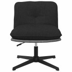 vidaXL Scaun de birou pivotant, negru, material textil vidaXL Scaun de birou pivotant, negru, material textil