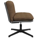 vidaXL Scaun de birou pivotant, gri taupe, material textil vidaXL Scaun de birou pivotant, gri taupe, material textil