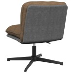 vidaXL Scaun de birou pivotant, gri taupe, material textil vidaXL Scaun de birou pivotant, gri taupe, material textil