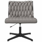 vidaXL Scaun de birou pivotant, gri deschis, material textil vidaXL Scaun de birou pivotant, gri deschis, material textil