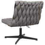 vidaXL Scaun de birou pivotant, gri deschis, material textil vidaXL Scaun de birou pivotant, gri deschis, material textil
