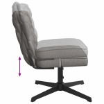 vidaXL Scaun de birou pivotant, gri deschis, material textil vidaXL Scaun de birou pivotant, gri deschis, material textil