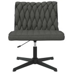 vidaXL Scaun de birou pivotant, gri închis, material textil vidaXL Scaun de birou pivotant, gri închis, material textil