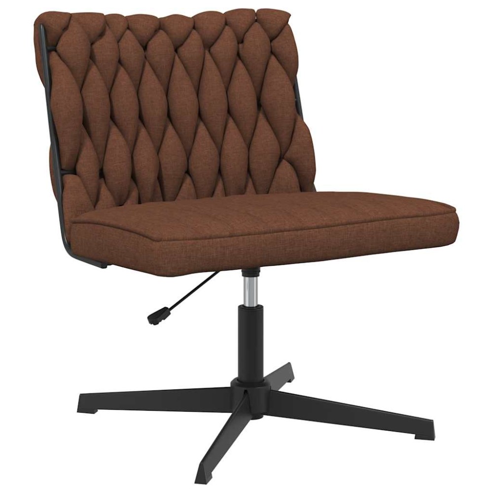 vidaXL Scaun de birou pivotant, maro, material textil