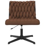 vidaXL Scaun de birou pivotant, maro, material textil vidaXL Scaun de birou pivotant, maro, material textil