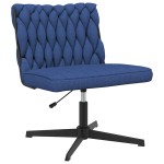 vidaXL Scaun de birou pivotant, albastru, material textil vidaXL Scaun de birou pivotant, albastru, material textil