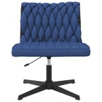 vidaXL Scaun de birou pivotant, albastru, material textil vidaXL Scaun de birou pivotant, albastru, material textil