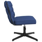 vidaXL Scaun de birou pivotant, albastru, material textil vidaXL Scaun de birou pivotant, albastru, material textil