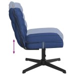 vidaXL Scaun de birou pivotant, albastru, material textil vidaXL Scaun de birou pivotant, albastru, material textil