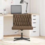 vidaXL Scaun de birou pivotant, gri taupe, material textil vidaXL Scaun de birou pivotant, gri taupe, material textil