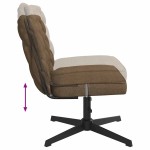 vidaXL Scaun de birou pivotant, gri taupe, material textil vidaXL Scaun de birou pivotant, gri taupe, material textil