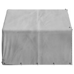 vidaXL Canisa de exterior cu capac 2x2x1,5 m otel galvanizat vidaXL Canisa de exterior cu capac 2x2x1,5 m otel galvanizat