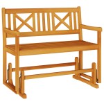 vidaXL Bancă glisantă pentru grădină 110x59x97 cm Lemn masiv de acacia