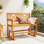 vidaXL Bancă glisantă pentru grădină 110x59x97 cm Lemn masiv de acacia