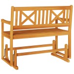 vidaXL Bancă glisantă pentru grădină 110x59x97 cm Lemn masiv de acacia