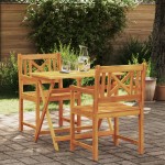 vidaXL Scaun pentru Grădină 2 pcs Maro 56 x 56 x 90 cm vidaXL Scaun pentru Grădină 2 pcs Maro 56 x 56 x 90 cm