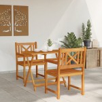 vidaXL Scaun pentru Grădină 2 pcs Maro 56 x 56 x 90 cm vidaXL Scaun pentru Grădină 2 pcs Maro 56 x 56 x 90 cm
