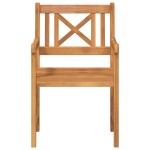 vidaXL Scaun pentru Grădină 2 pcs Maro 56 x 56 x 90 cm vidaXL Scaun pentru Grădină 2 pcs Maro 56 x 56 x 90 cm