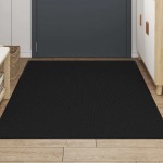 vidaXL Preș negru 115x200 cm