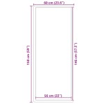 vidaXL Covoraș albastru 60x150 cm vidaXL Covoraș albastru 60x150 cm