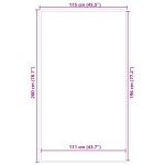 vidaXL Covoraș albastru 115x200 cm