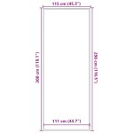 vidaXL Covoraș albastru 115x300 cm vidaXL Covoraș albastru 115x300 cm