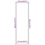 vidaXL Covoraș albastru 115x400 cm vidaXL Covoraș albastru 115x400 cm
