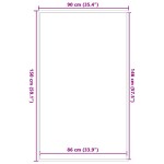 vidaXL Preș maro 90x150 cm