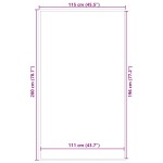 vidaXL Preș maro 115x200 cm