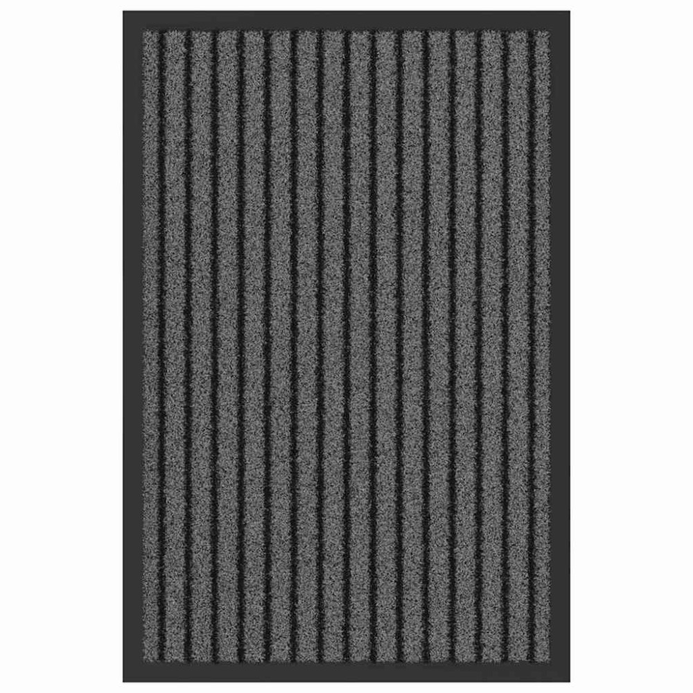 vidaXL Covoraș de intrare Negru și Gri 40 x 60 cm Polipropilenă și PVC